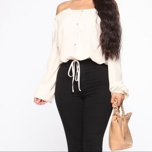 Off the shoulder top- Ivory